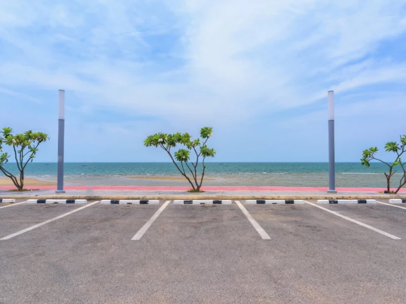 Beachfront Parking Lot