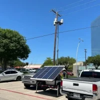 Mobile Solar Trailer Parking Lot - Thumbnail