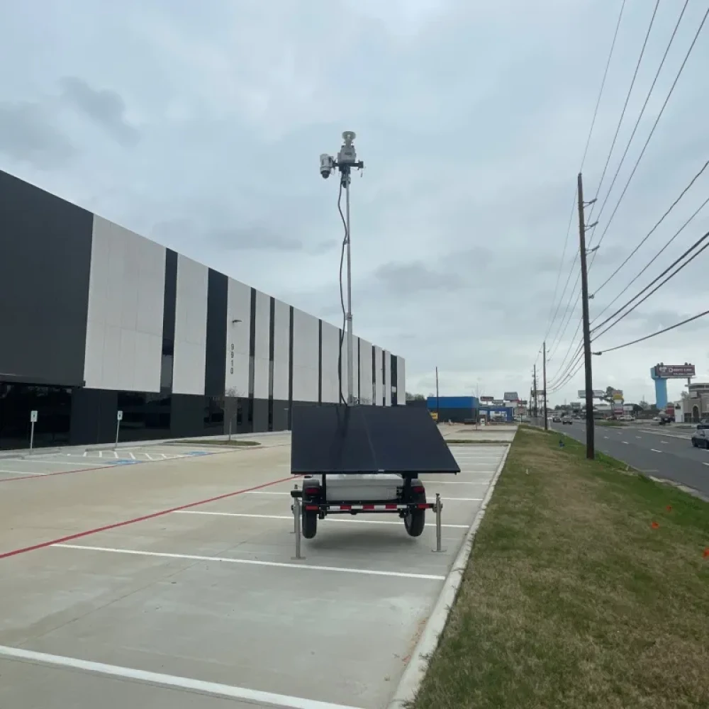 LotGuard Surveillance Trailer at Distribution Center