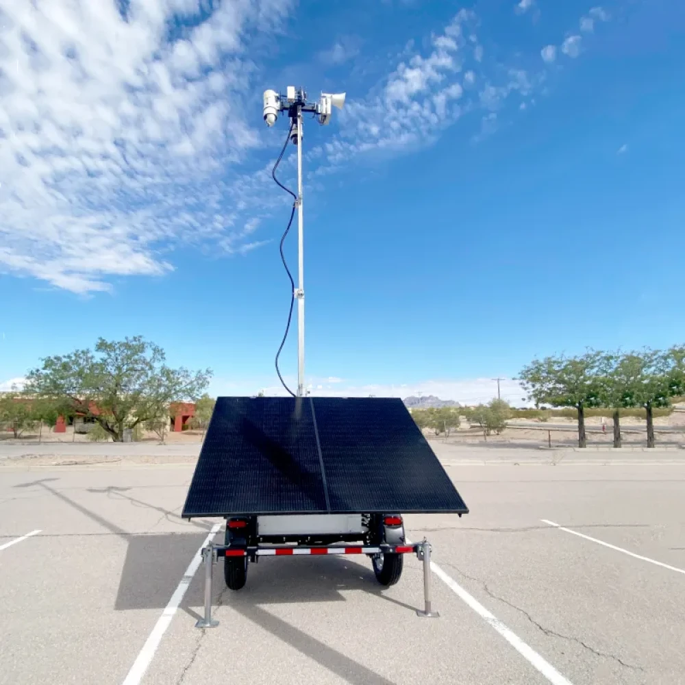 LotGuard Mobile Solar Trailer at Parking Lot