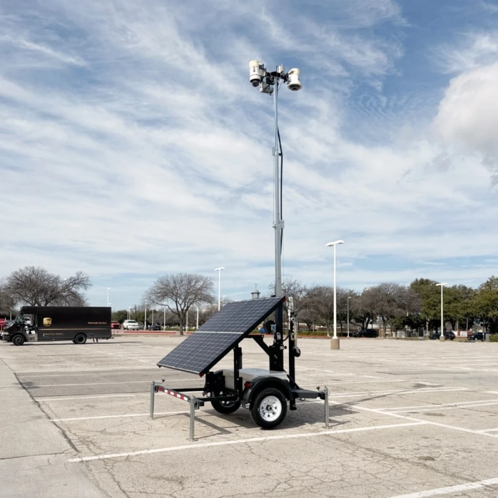 LotGuard Mobile Surveillance Trailer at Surface Lot