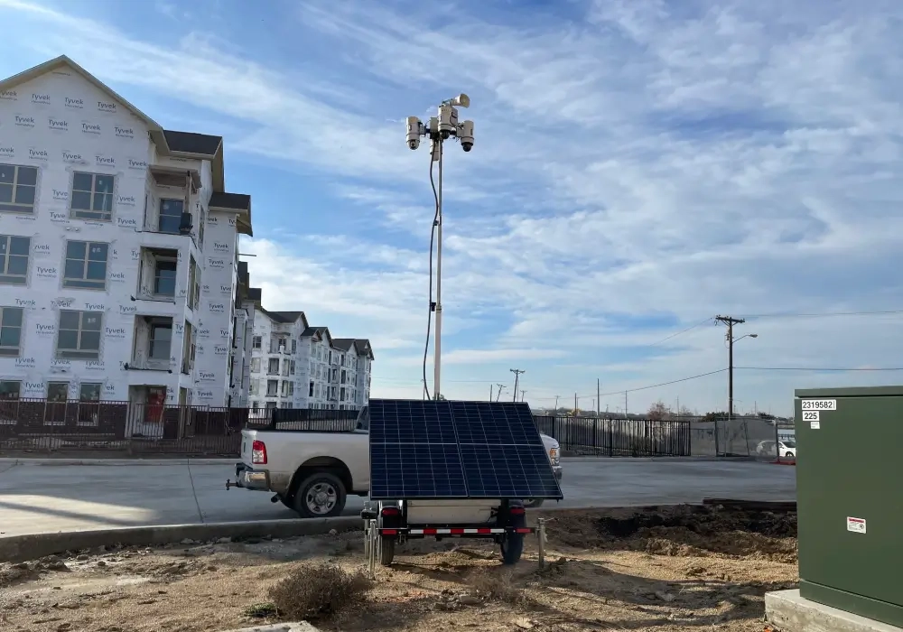 Residential Construction Project Security Trailer