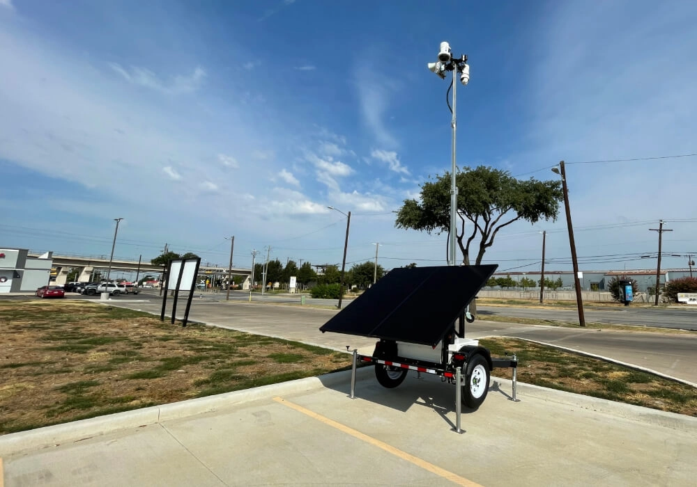 LotGuard Surveillance Trailer for Beachfront Security