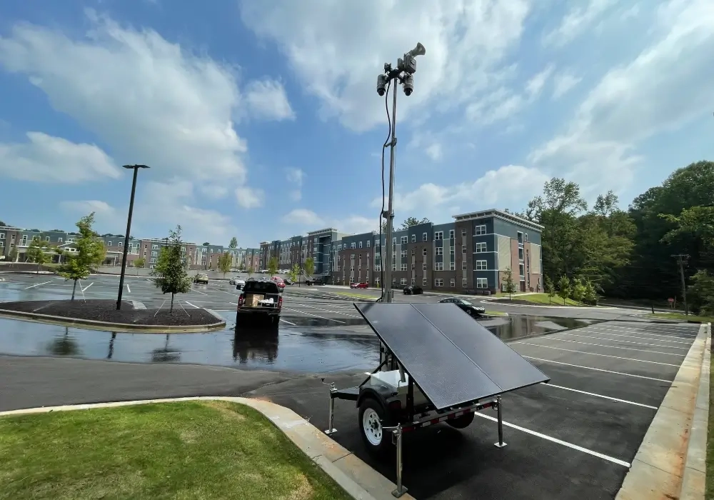 Inner Image of trailer in a parking lot at vacant property